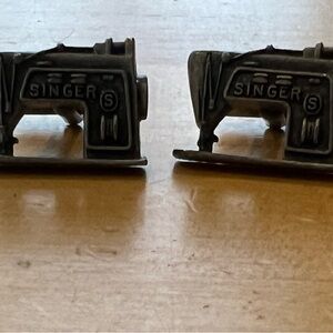 Vintage Singer Sewing Machine Cuff Links